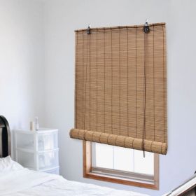 Roller Blind Bamboo 55.1"x86.6" Brown