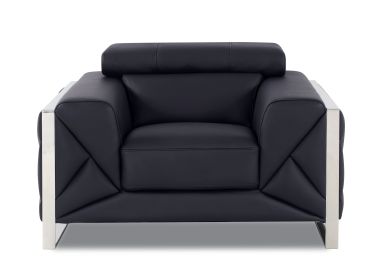 Global United Top Grain Italian Leather Chair