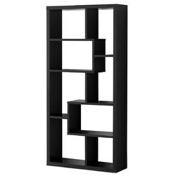 8 Cubes Ladder Shelf Freestanding Corner Bookshelf Display Rack Bookcase